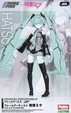 KOTOBUKIYA Hatsune Miku Frame Arms Figurine Plastic Model Kit 1/100 Frame Music Girl Hatsune Miku 16 Cm