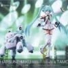 KOTOBUKIYA Hatsune Miku Frame Arms Girl Figurine Plastic Model Kit Music Girl Hatsune Miku (Maruttoys Ver.) & Tamotu (Miku Ver.) 15 Cm