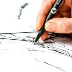 MOLOTOW BLACKLINER ETUI SET 3 4PCS -Modèles De Jouets feutre molotow blackliner brush s precision