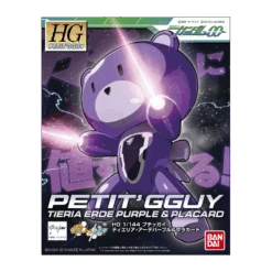 BANDAI GUN80151 HG 1/144 P. GGUY TIERIA ERDE PURPLE & PLACARD