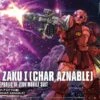 BANDAI GUNPLA HG 1/144 GUNDAM MS-05 ZAKU CHAR AZNABLE