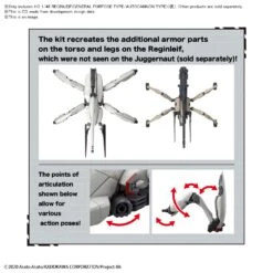 BANDAI 86 - EIGHTY SIX HG 1/48 Reginleif (Raiden & Theo Use) -Modèles De Jouets hg reginleif general purpose autocannon type o4