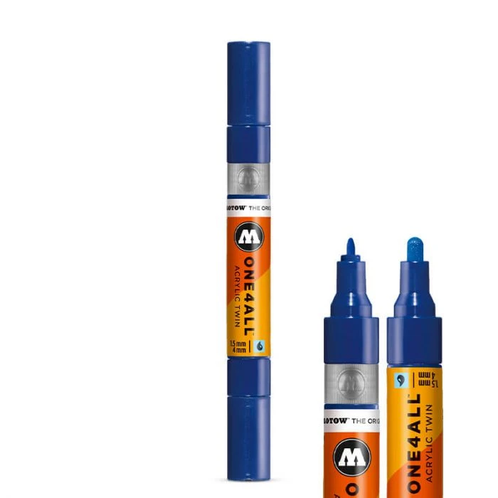 MOLOTOW ACRYLIC MARKER ONE4ALL TWIN 1,5/4MM 1 MOLOTOW ACRYLIC MARKER ONE4ALL TWIN 1,5/4MM