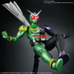 BANDAI KAM75685 MG FIG RISE ART KAMEN RIDER DOUBLE CYCLONE JOKER -Modèles De Jouets mgfrsa kamen rider double o4