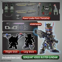 BANDAI SDW HEROES SERGEANT VERDE BUSTER GUNDAM DX SET -Modèles De Jouets sdw heroes sergeant verde buster gundam dx o4