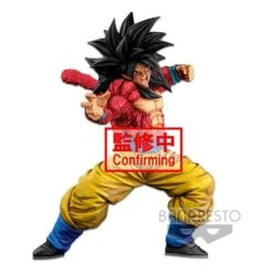 BANPRESTO BANDAI DRAGONBALL SUPER STATUETTE SUPER MASTER STARS PIECE SUPER SAIYAN 4 SON GOKU (TWO DIMENTIONS) 25 CM